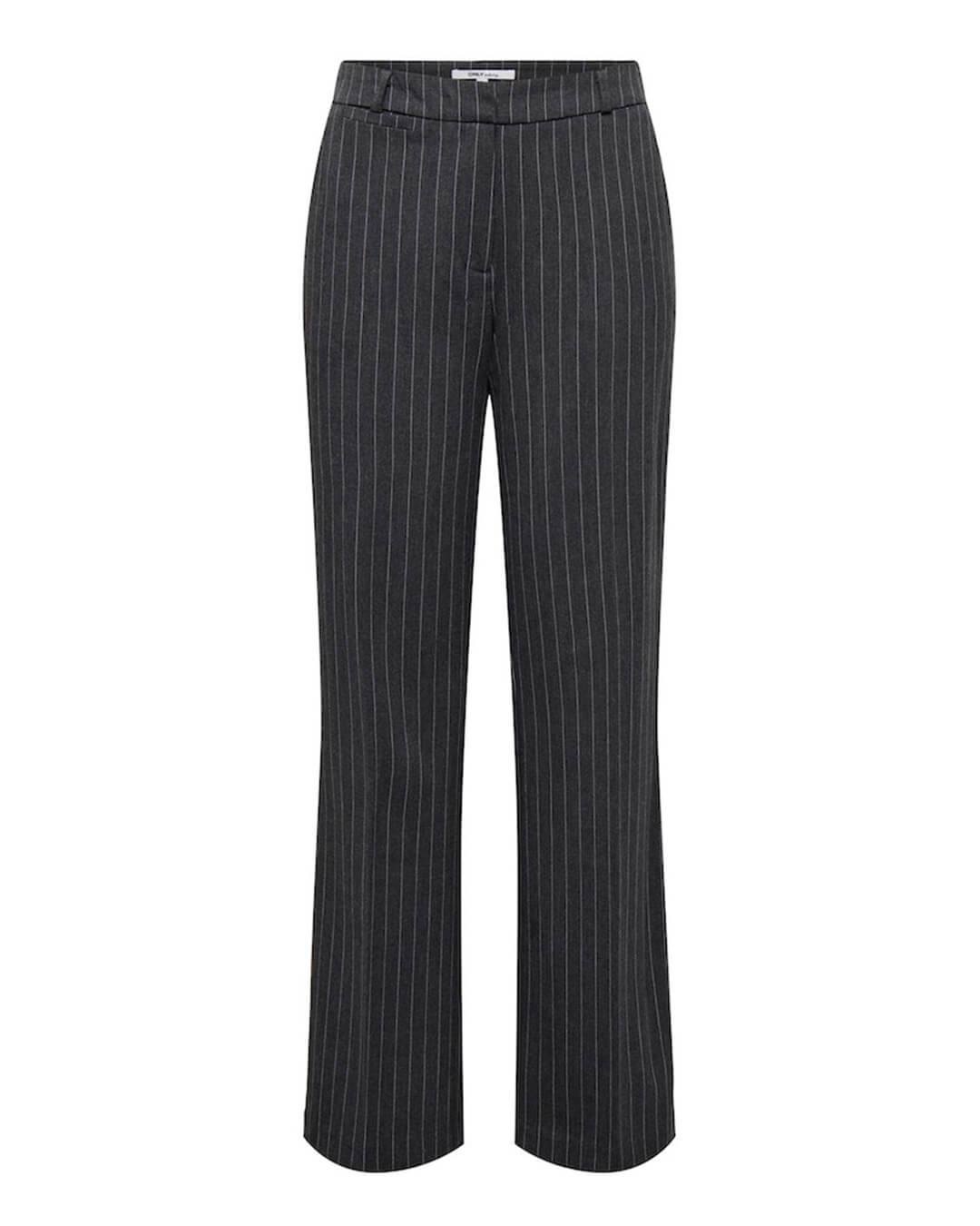 Only Trousers Only Straight Grey Pinstripe Trousers