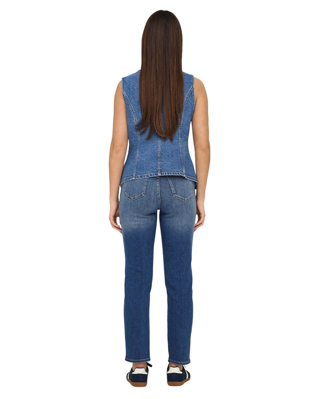 Only Waistcoats Only Blue Denim Onlgiulina Waistcoat