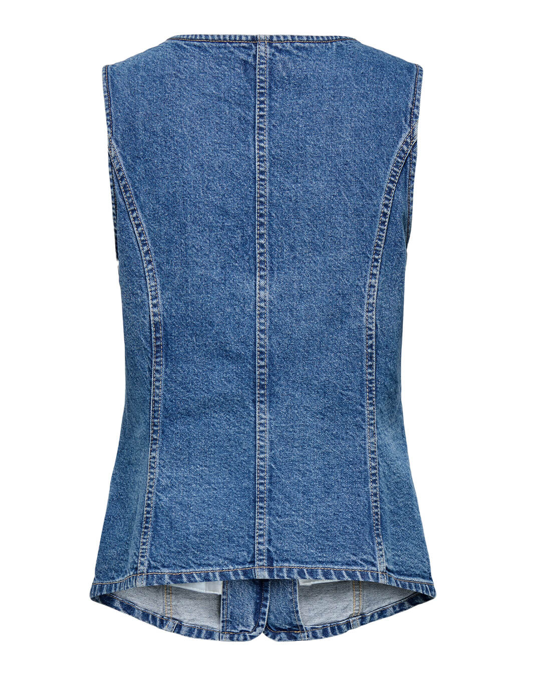 Only Waistcoats Only Blue Denim Onlgiulina Waistcoat