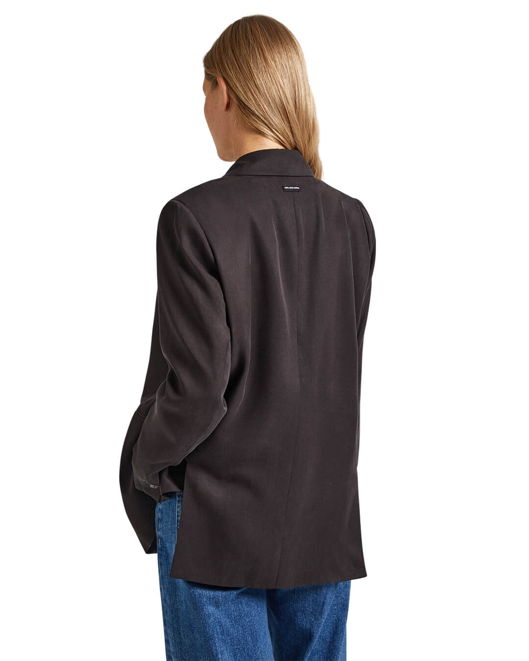 Pepe Jeans Blazers Pepe Jeans Sharon Black Double Breasted Blazer