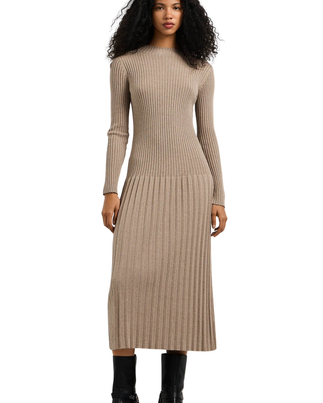 Pepe Jeans Dresses Pepe Jeans Anna Dress Dark Stone Beige P860