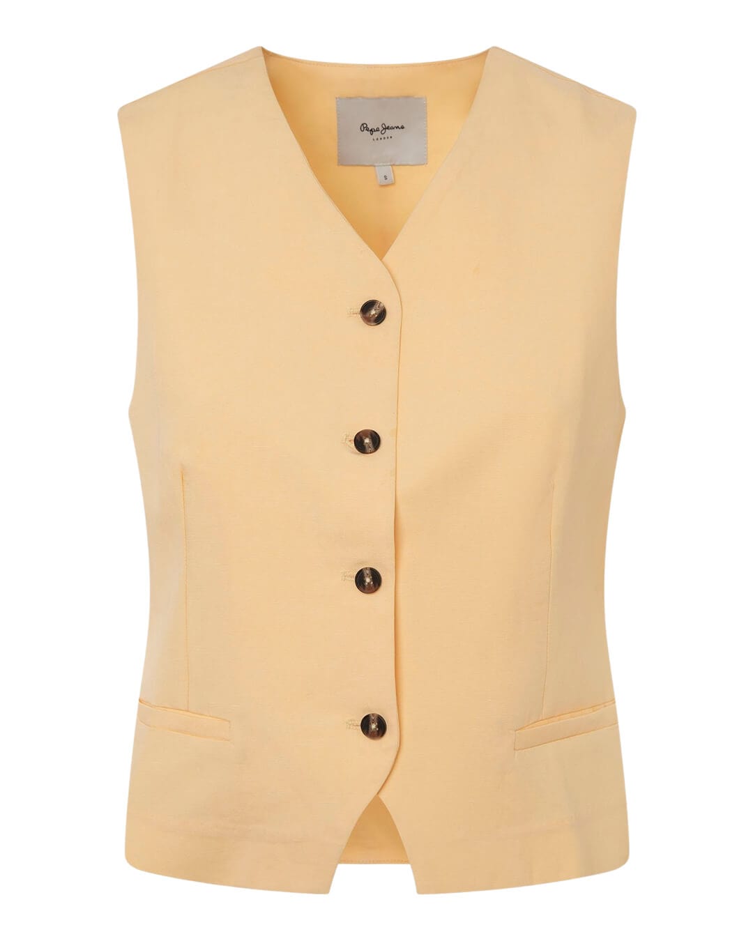 Pepe Jeans Gilets Aditi Waistcoat P037 Cornish Yellow AW24 New  PL402420P037