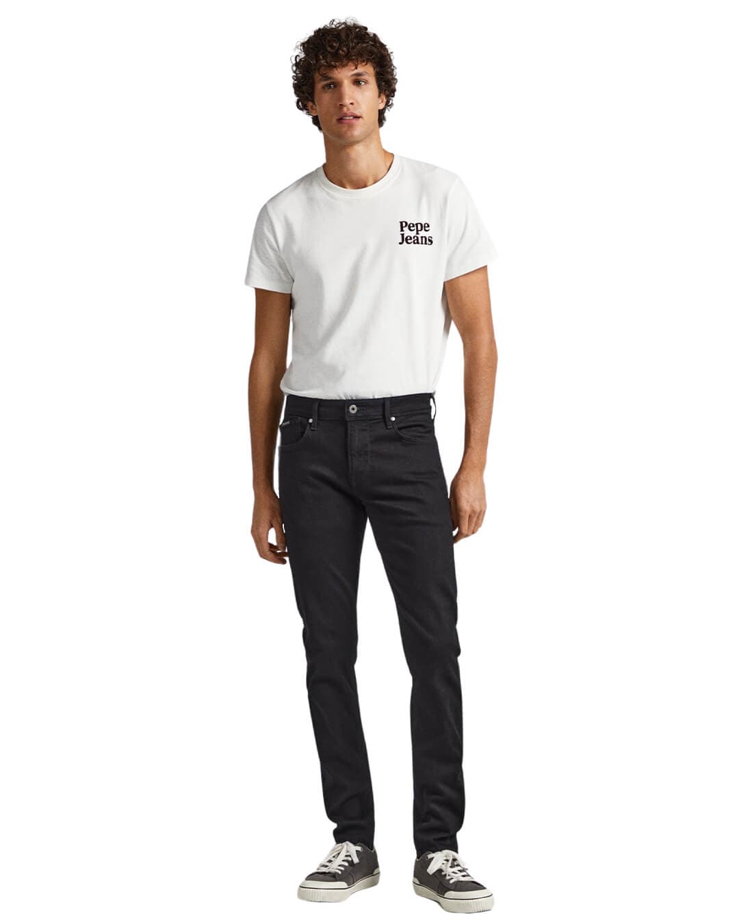 Pepe Jeans Jeans Pepe Jeans Black Skinny Fit Low Rise Finsbury Jeans