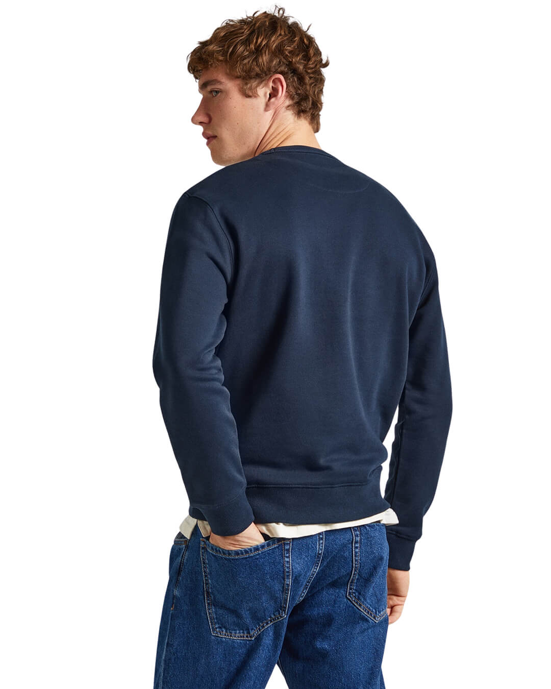 Pepe Jeans Jumpers Pepe Jeans Blue Crewneck Sweatshirt With Logo
