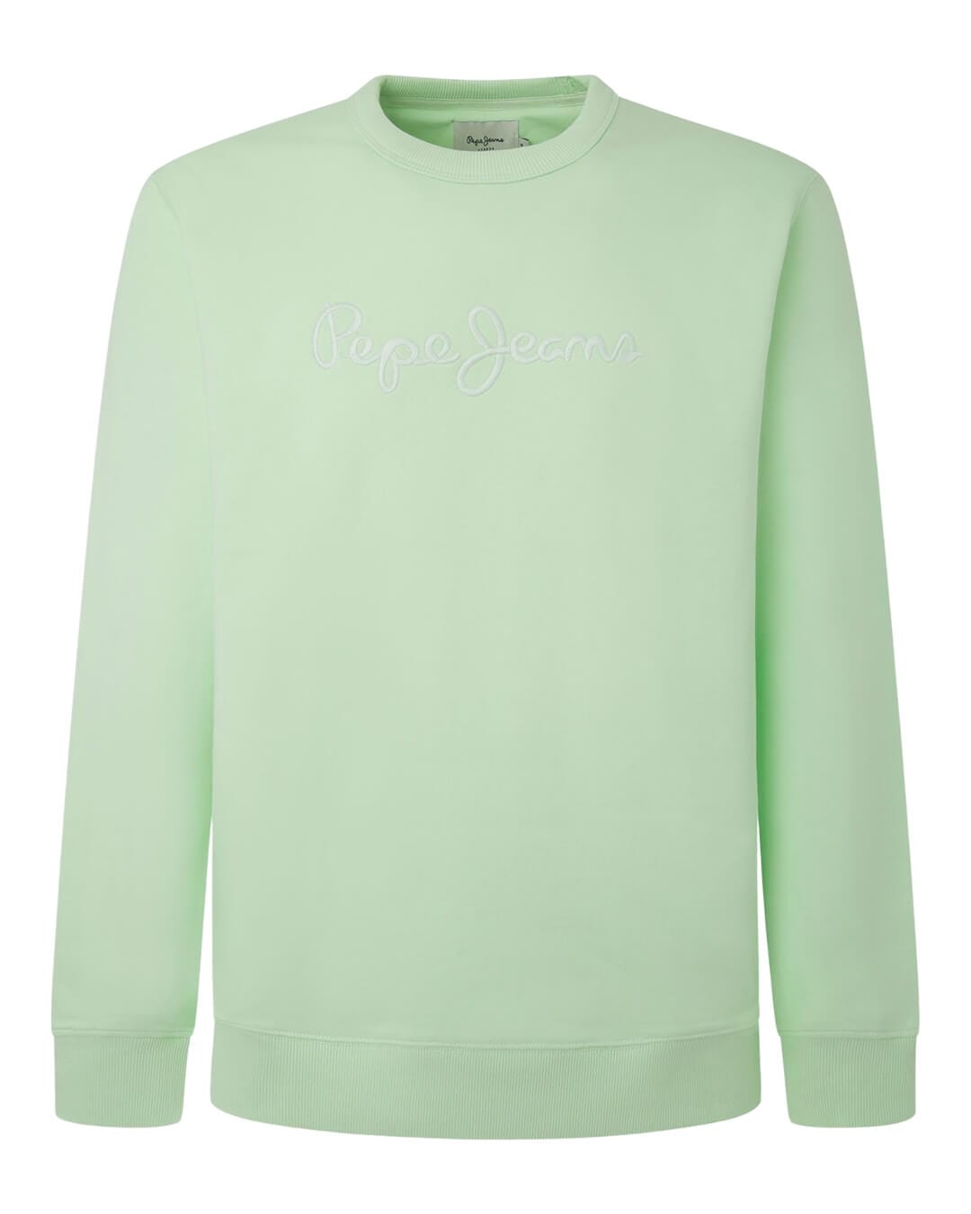 Pepe Jeans Jumpers Pepe Jeans Green Crewneck Sweatshirt With Logo