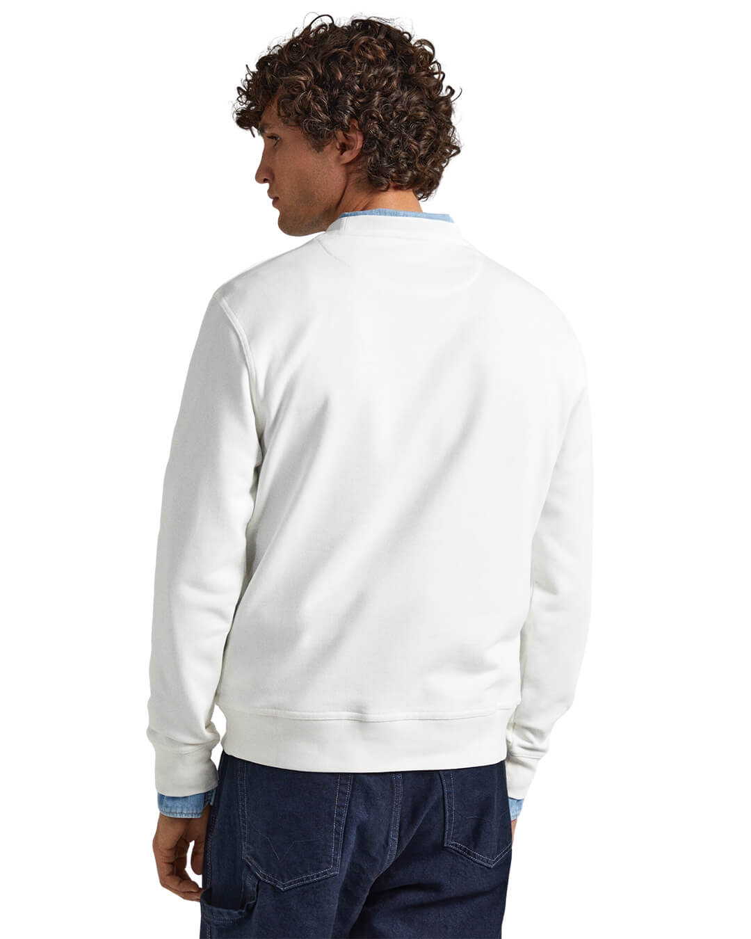 Pepe Jeans Jumpers Pepe Jeans Medley White Crew Neck Jumper