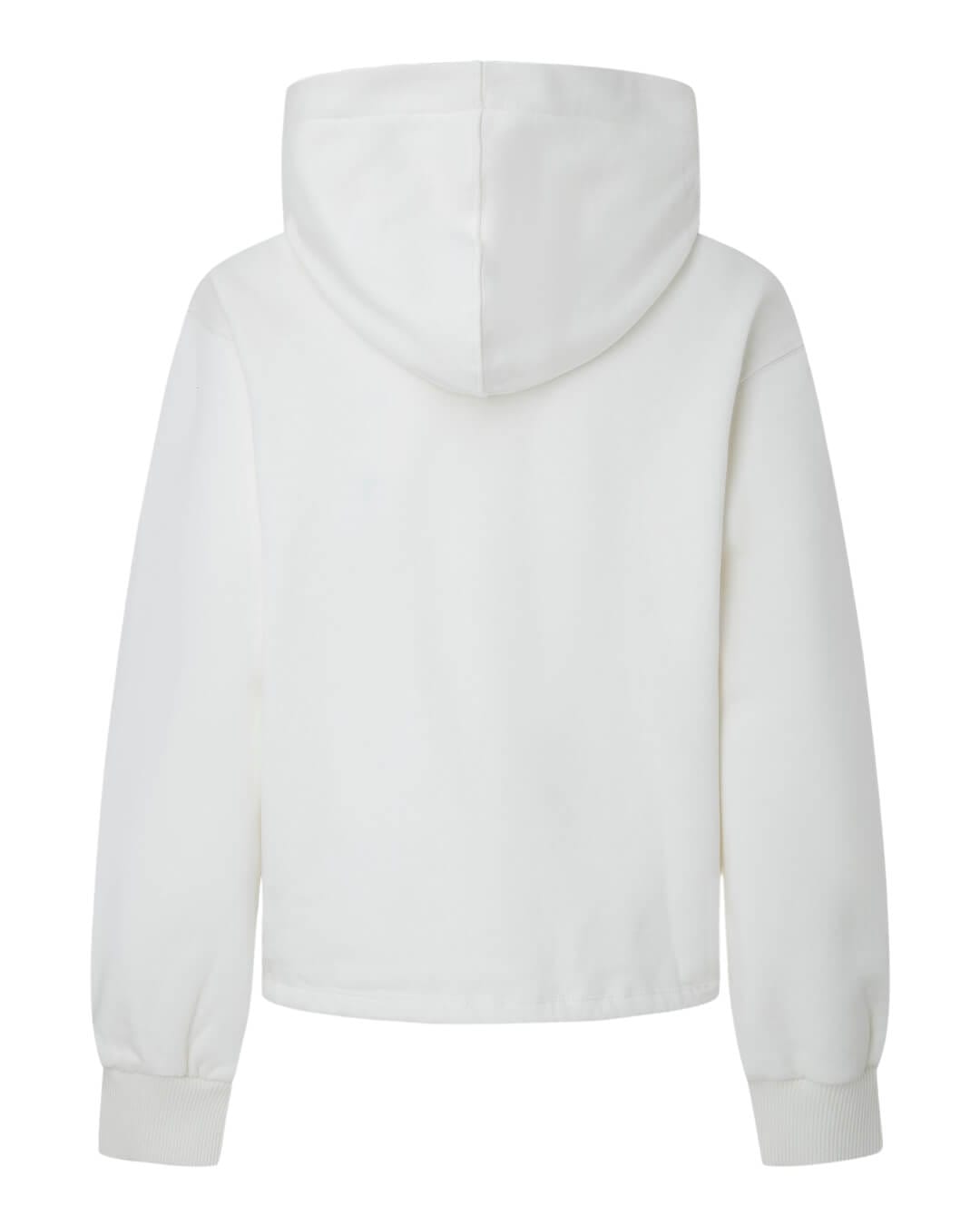 Pepe Jeans Jumpers Pepe Jeans White Floral Logo Hoodie Sweatshirt