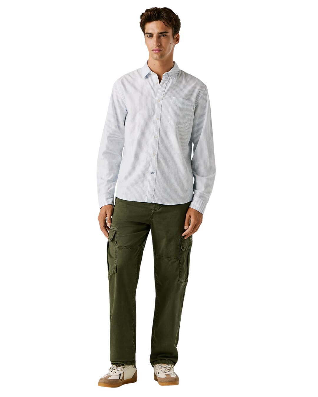 Pepe Jeans Shirts Pepe Jeans Blue  Prescot Bleach Shirt