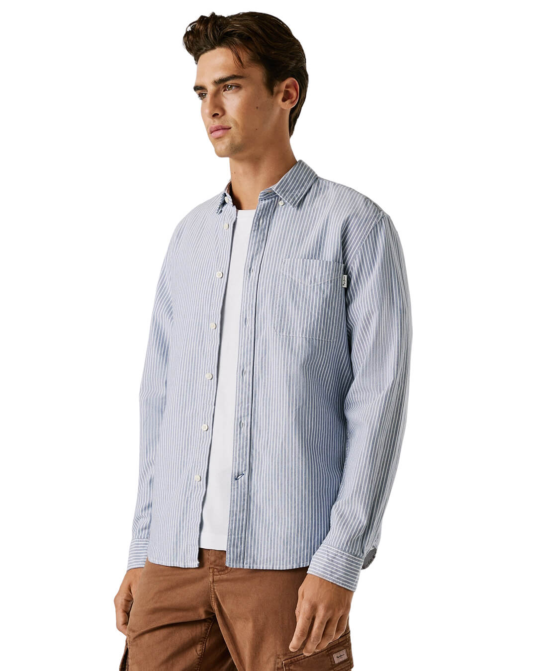Pepe Jeans Shirts Pepe Jeans Blue Prescot Dulwich Shirt