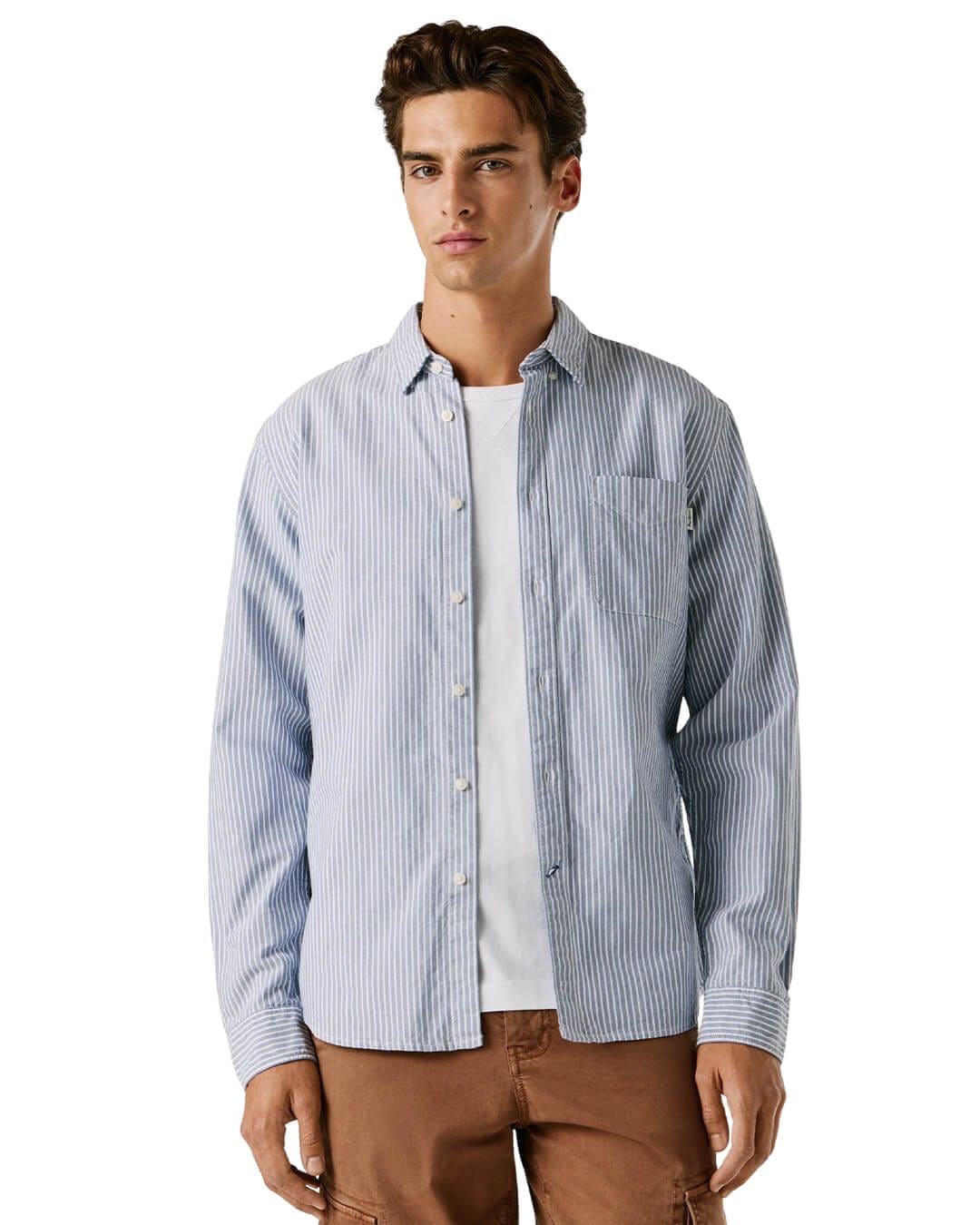 Pepe Jeans Shirts Pepe Jeans Blue Prescot Dulwich Shirt