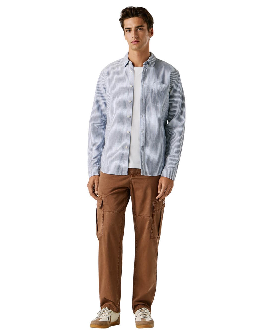 Pepe Jeans Shirts Pepe Jeans Blue Prescot Dulwich Shirt