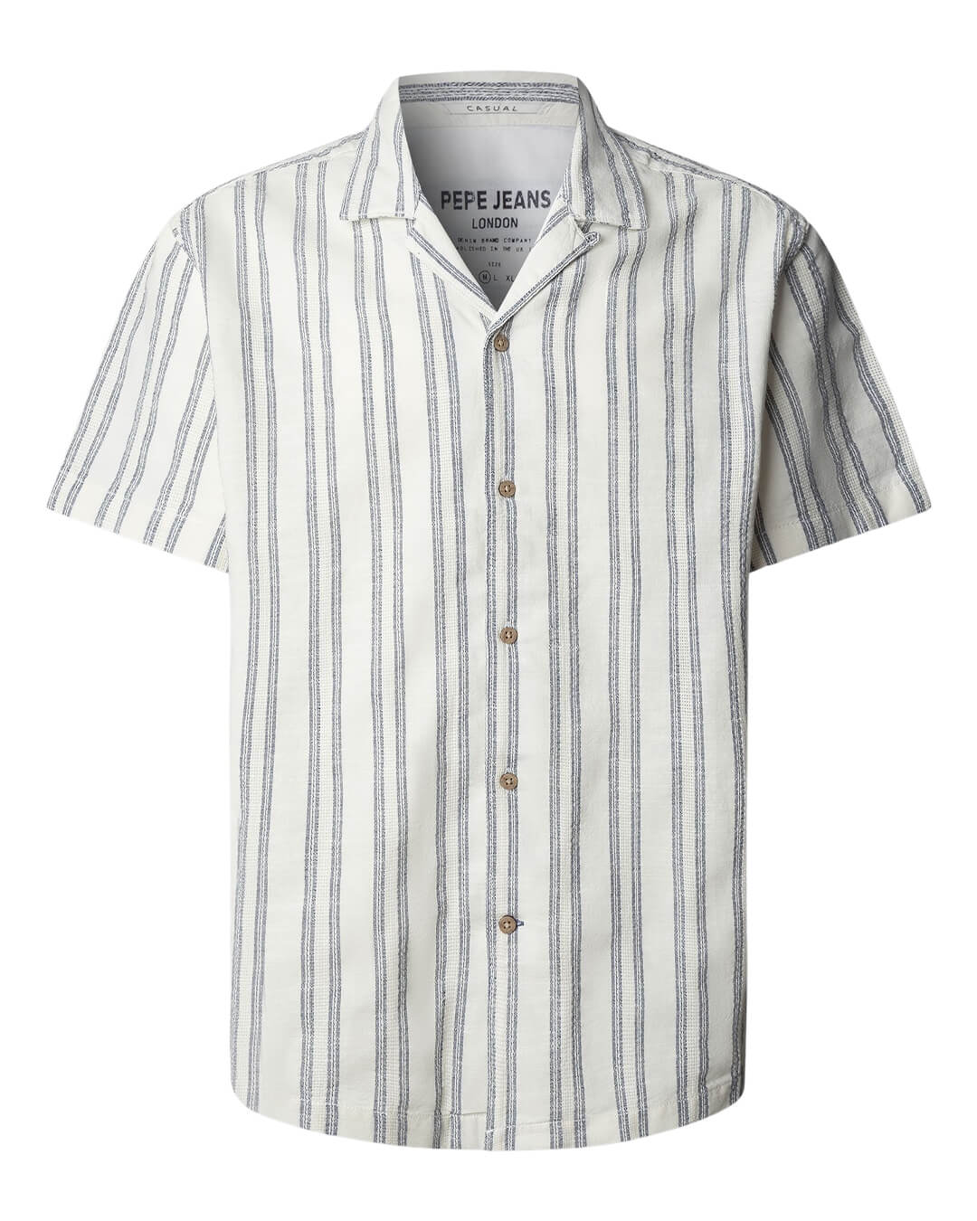 Pepe Jeans Shirts Pepe Jeans White  Pershore Ivory Shirt