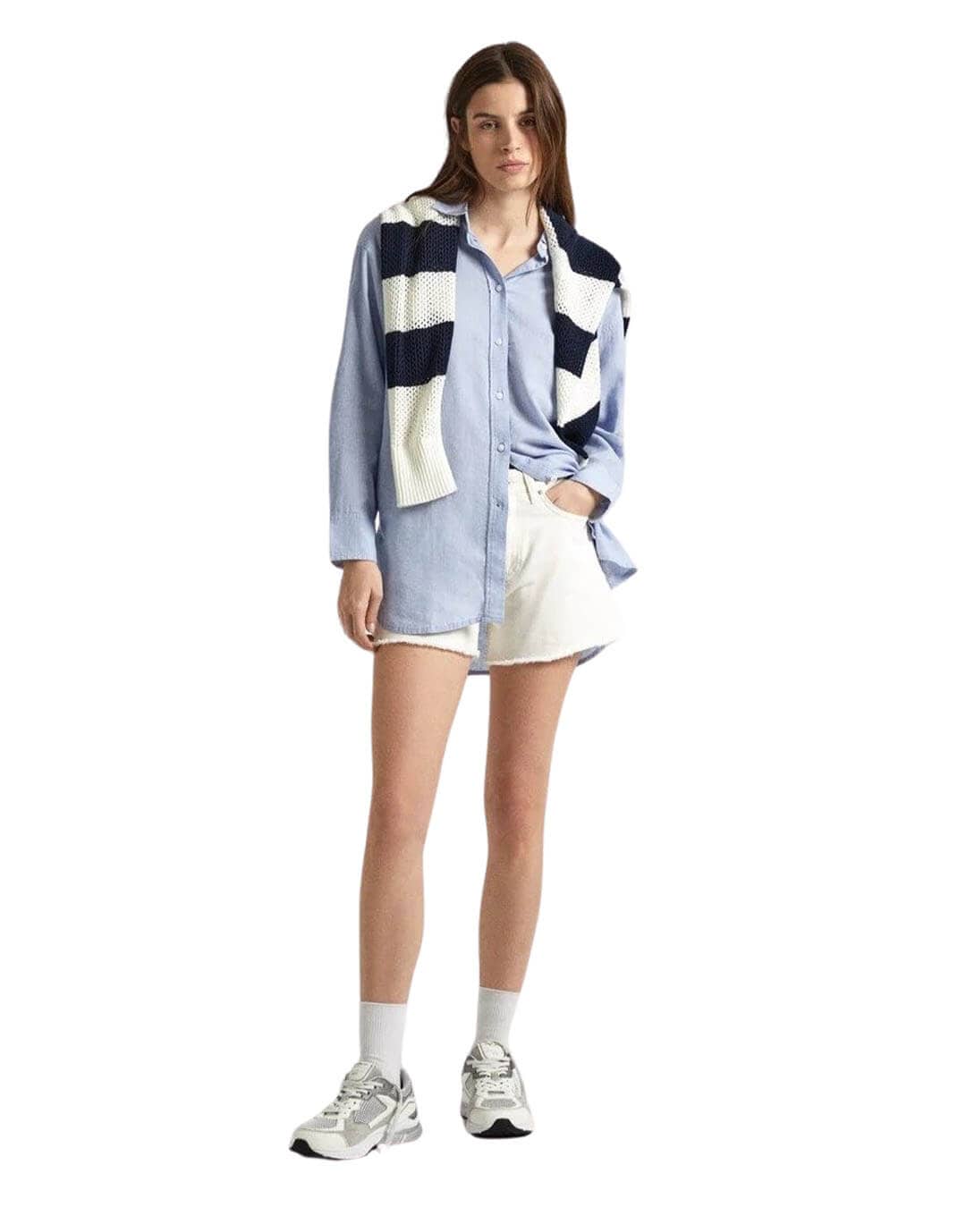 Pepe Jeans Shirts PHILLY SHIRT BLUE P551