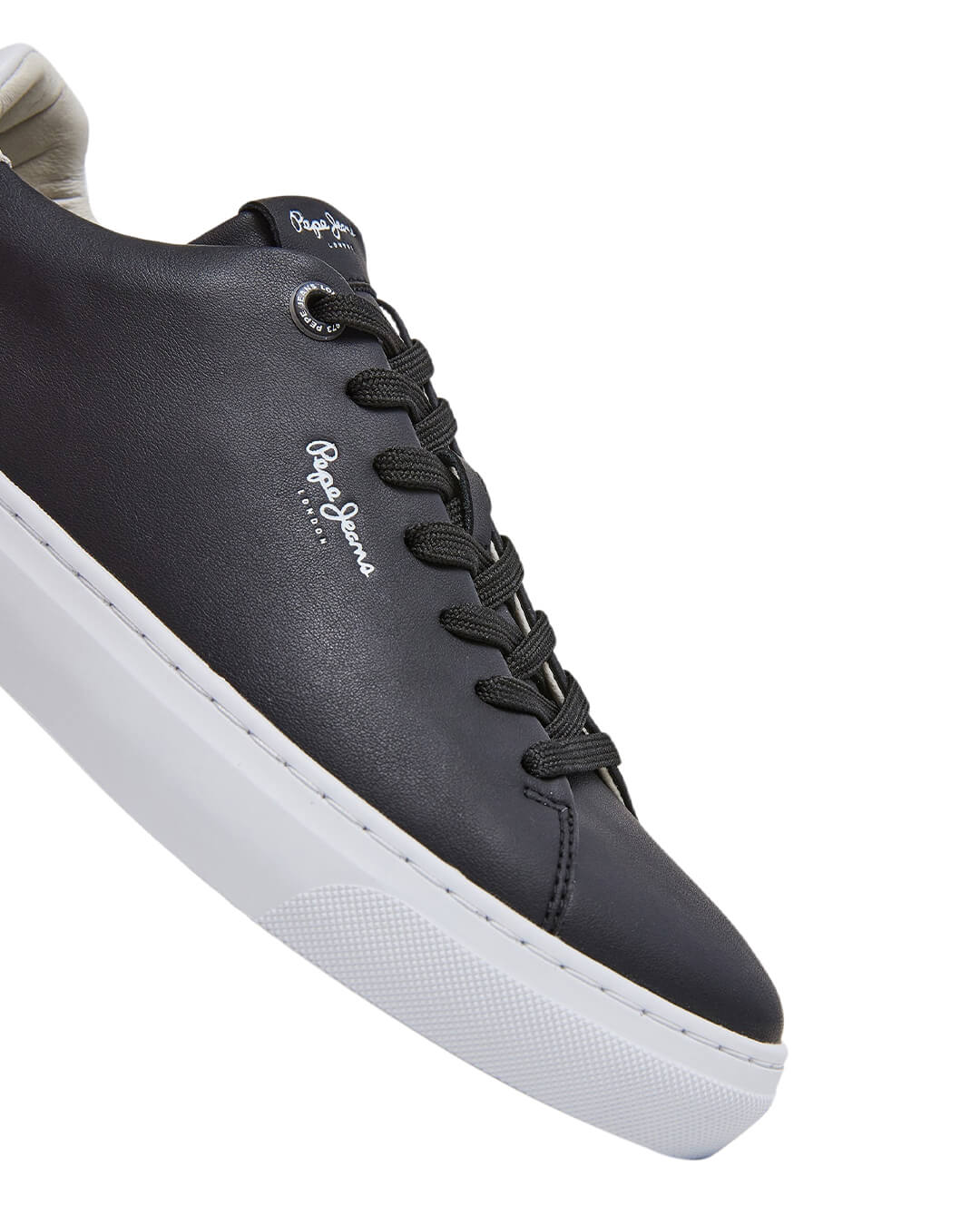 Pepe Jeans Shoes Pepe Jeans Black Camden Leather Sneakers