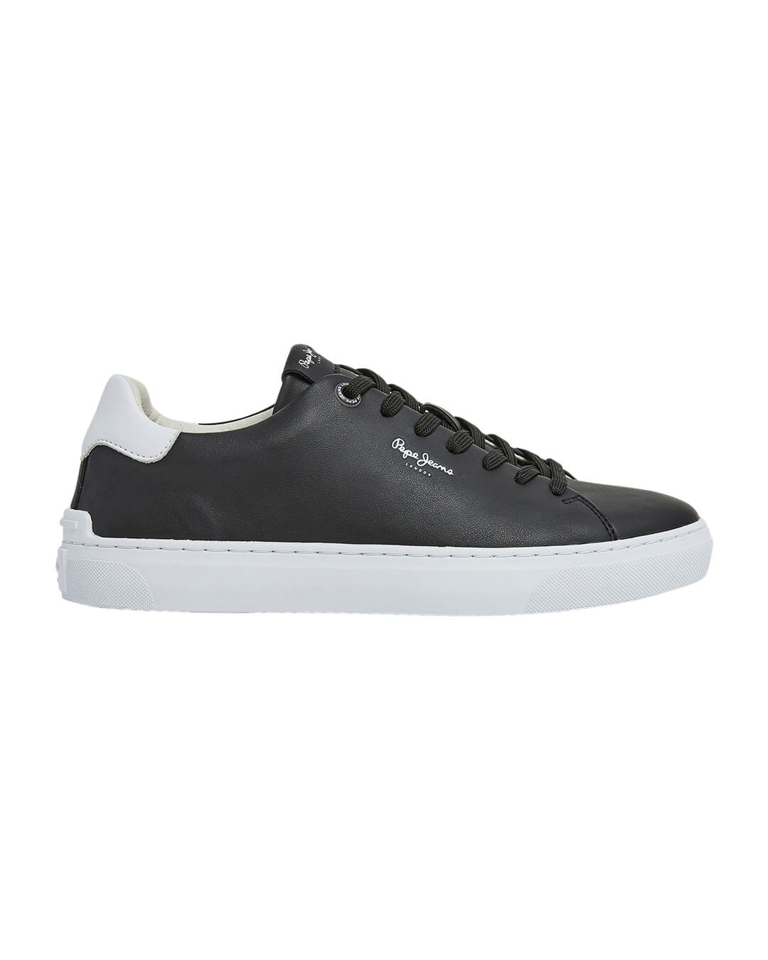 Pepe Jeans Shoes Pepe Jeans Black Camden Leather Sneakers