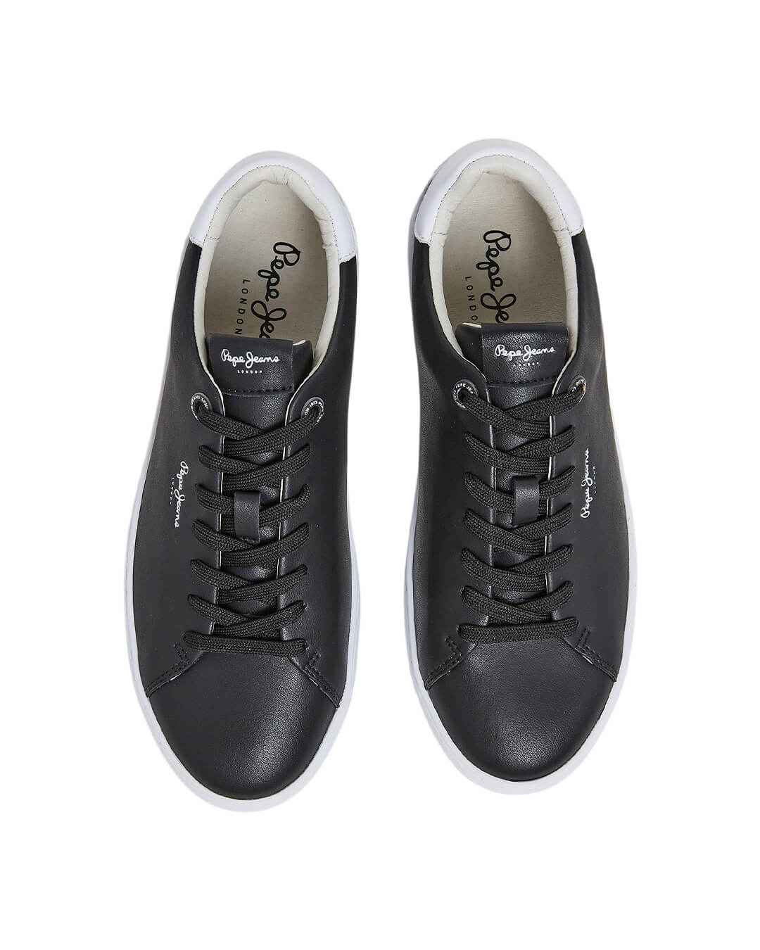 Pepe Jeans Shoes Pepe Jeans Black Camden Leather Sneakers