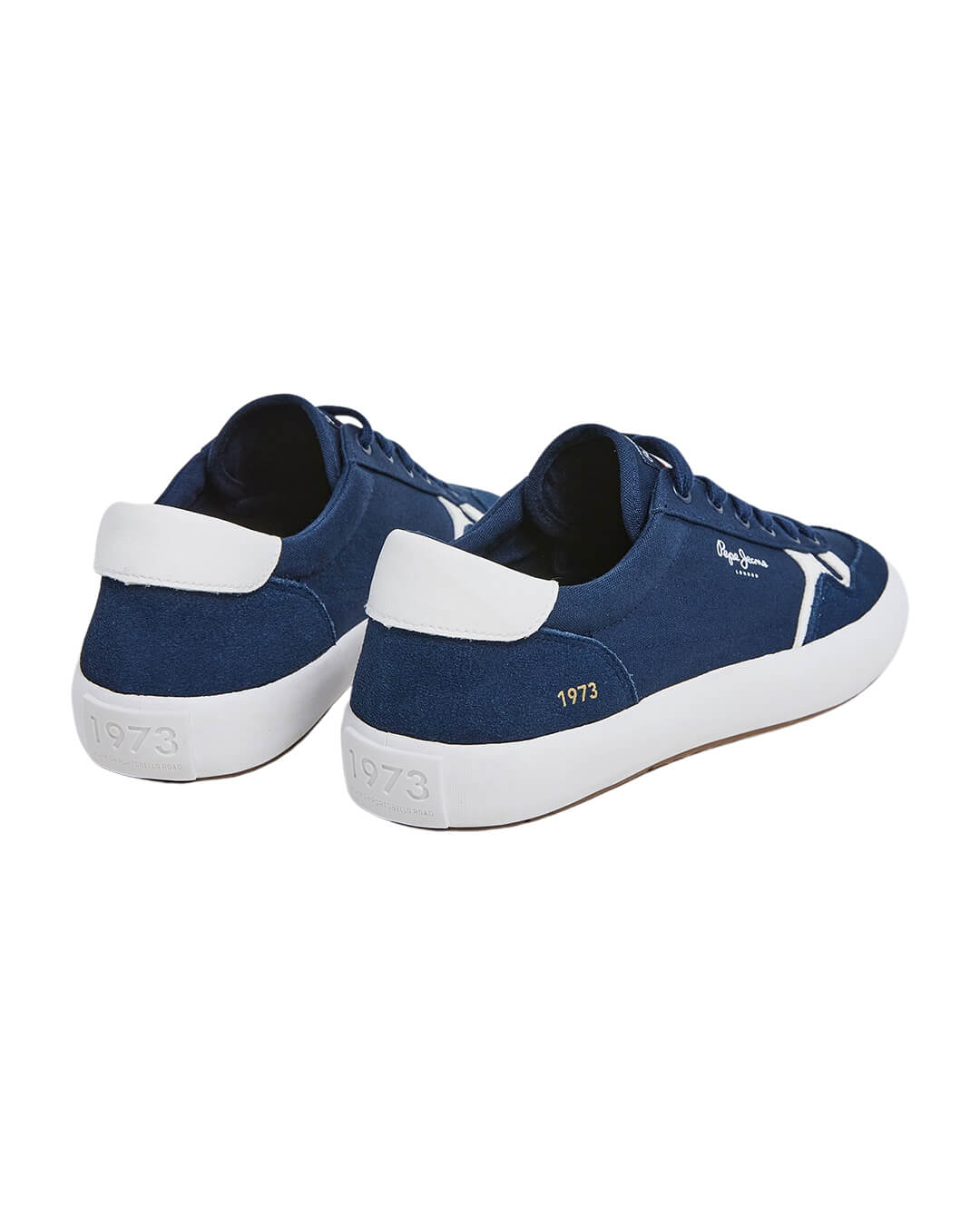 Pepe Jeans Shoes Pepe Jeans Navy Cotton Cupsole Trainers