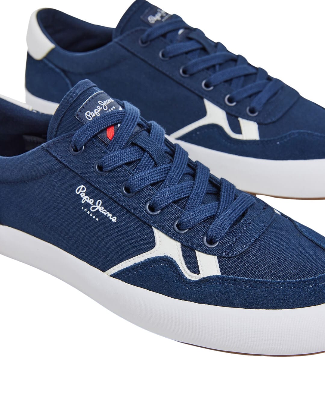 Pepe Jeans Shoes Pepe Jeans Navy Cotton Cupsole Trainers
