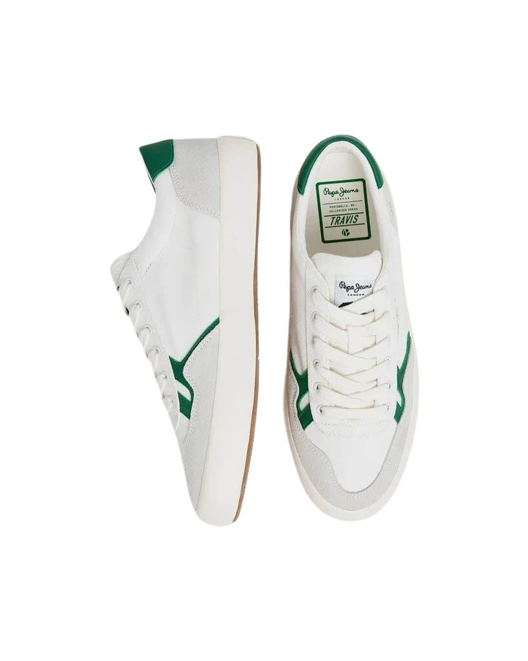 Pepe Jeans Shoes Pepe Jeans Off White Cotton Cupsole Trainers