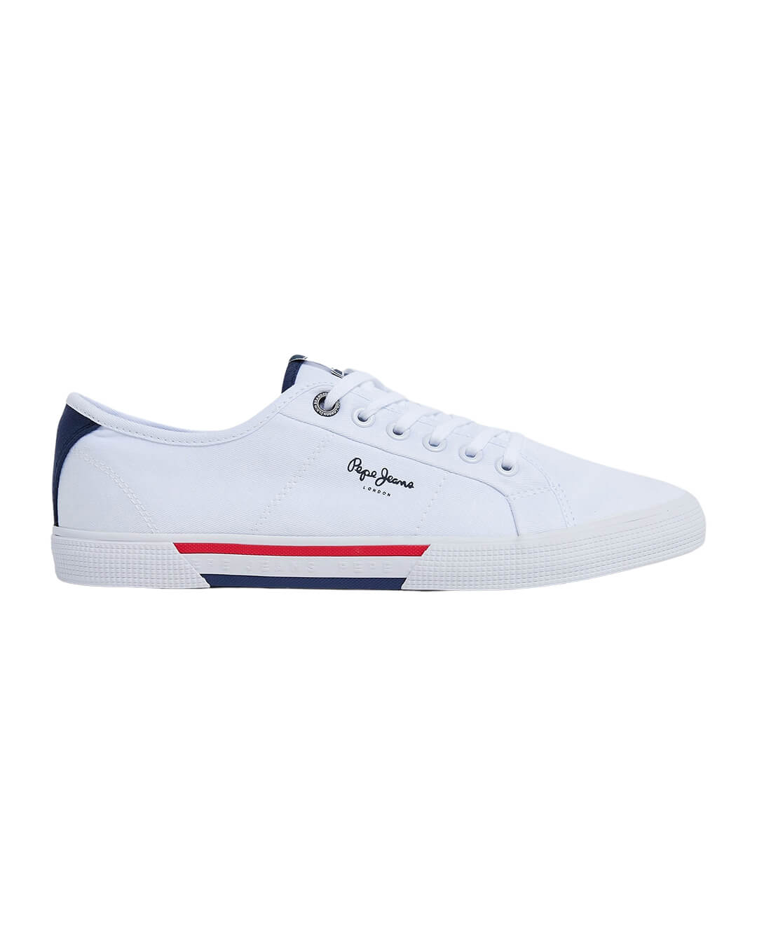 Pepe Jeans Shoes Pepe Jeans White Basic Cotton Trainers