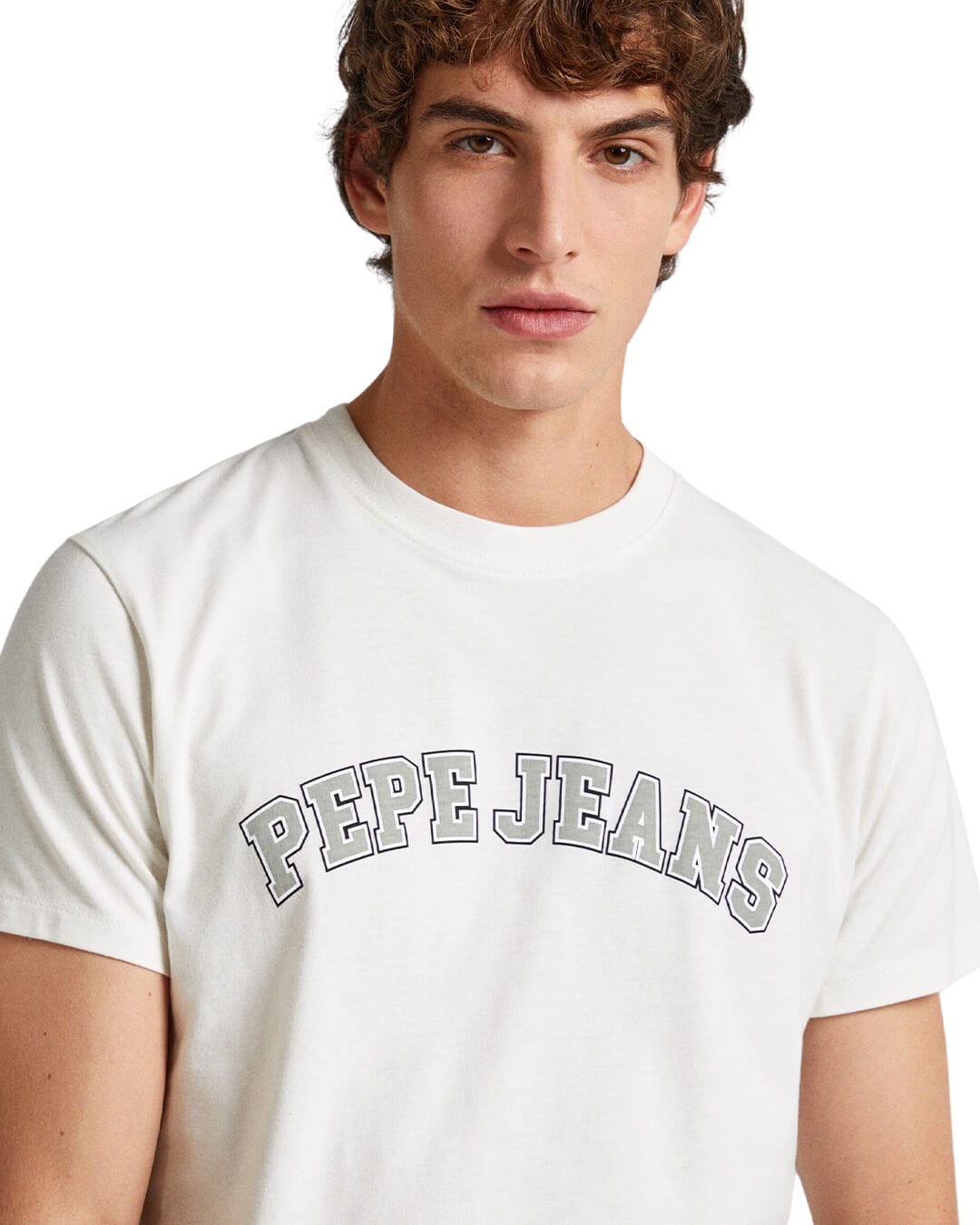 Pepe Jeans T-Shirts CLEMENT T-SHIRT CHALK WHITE P837