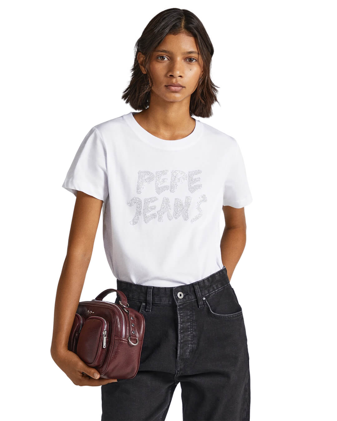 Pepe Jeans Bria - T-Shirt | White Bortex Fine Bortex Tailoring