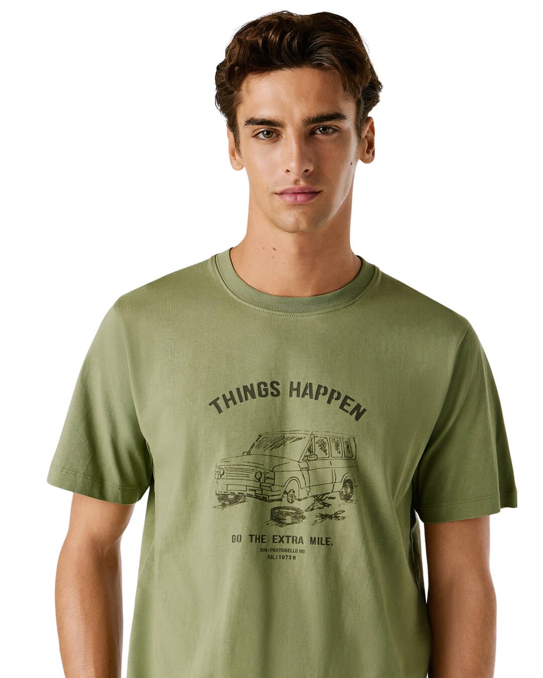 Pepe Jeans T-Shirts Pepe Jeans Green  Sheldon Tee Washed T-shirt
