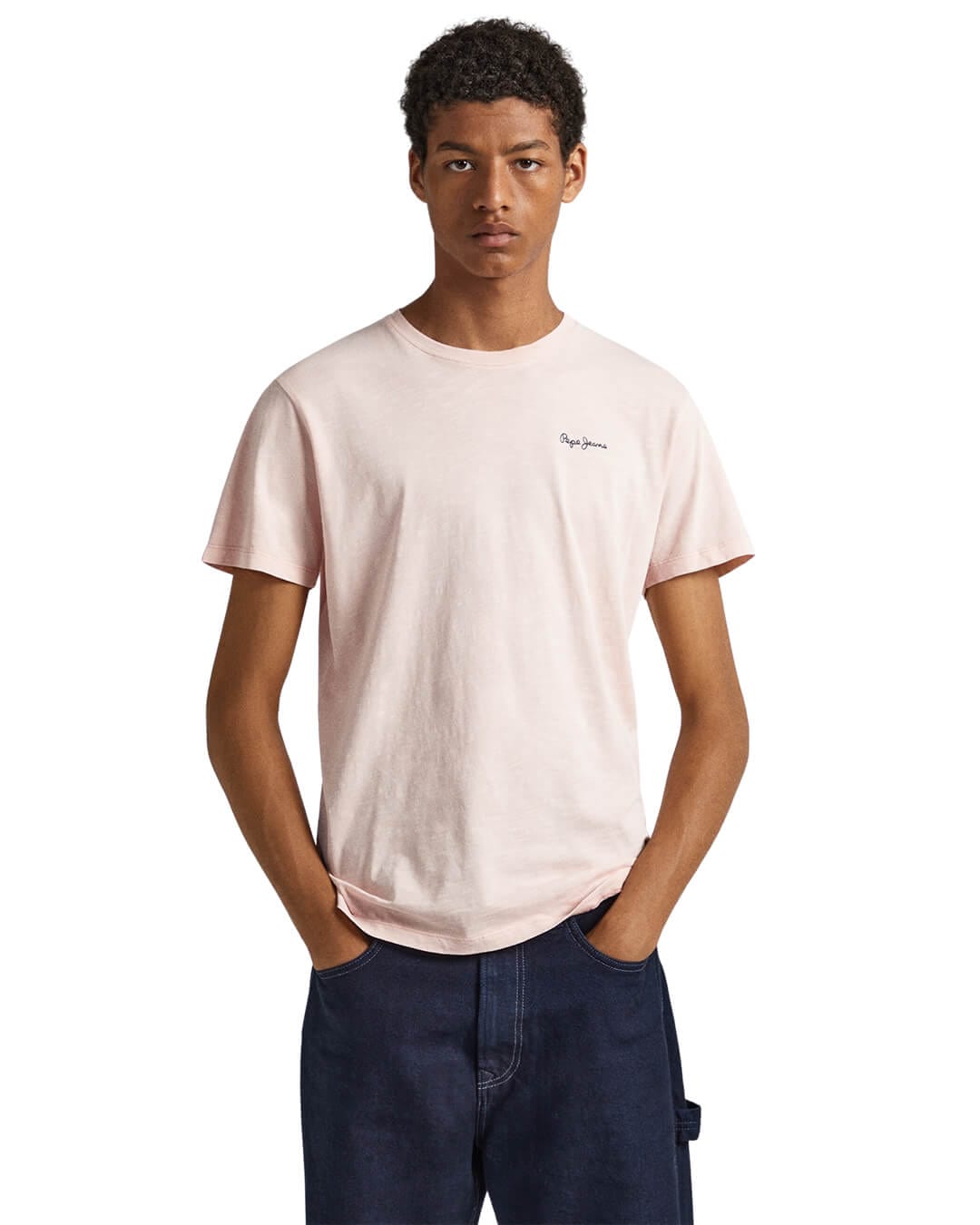 Pepe Pink - Wiltshirte Tailoring Fine T-Shirt Bortex | Bortex Jeans