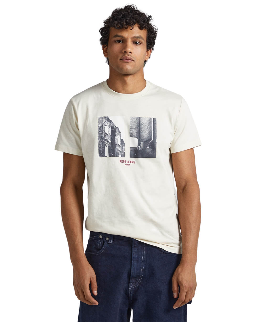 Pepe Jeans T-Shirts Pepe Jeans Worth White T-Shirt