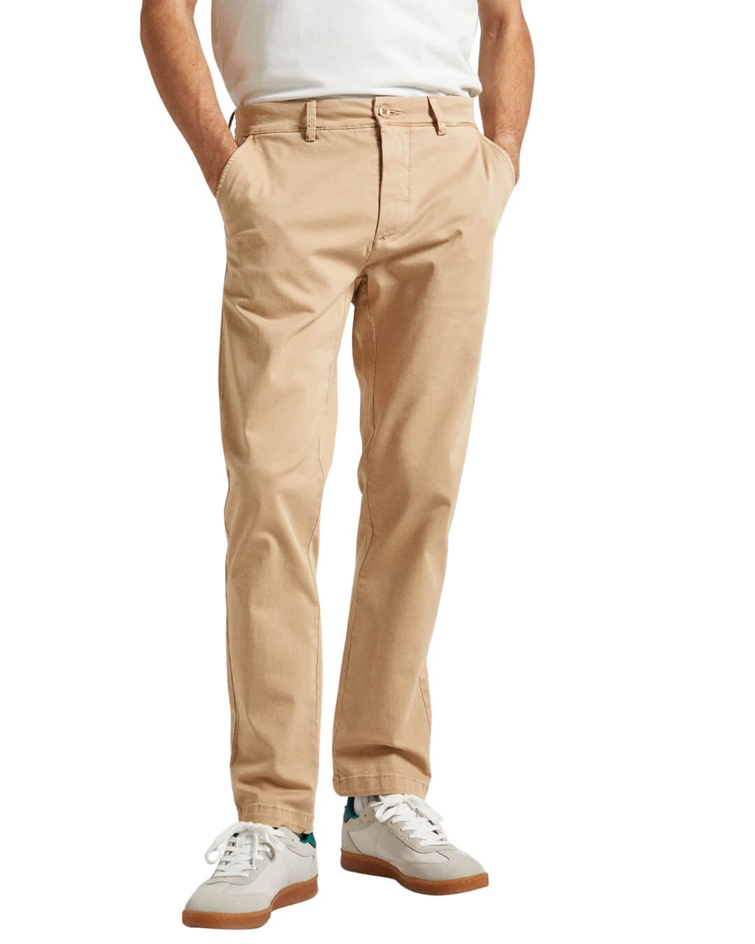 Pepe Jeans Trousers Pepe Jeans Beige Slim Fit Twill Chinos