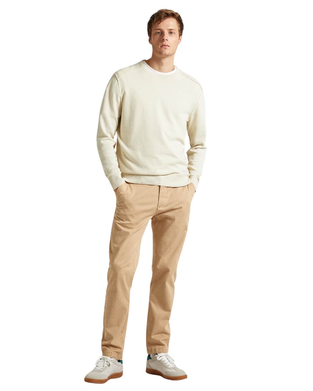 Pepe Jeans Trousers Pepe Jeans Beige Slim Fit Twill Chinos