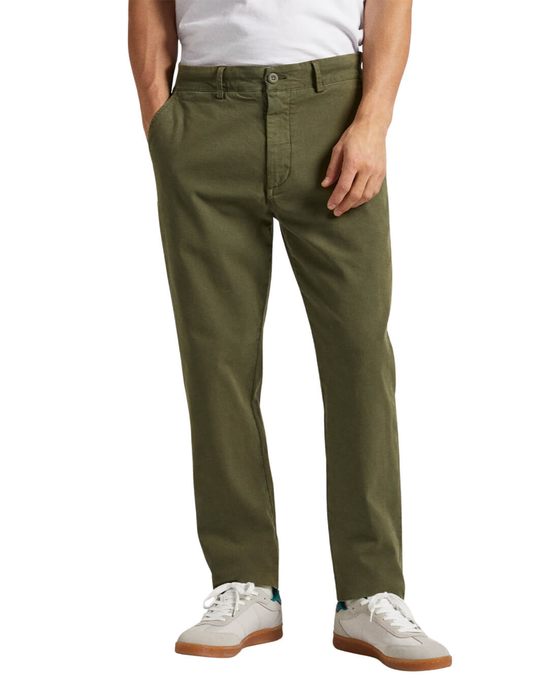 Pepe Jeans Trousers Pepe Jeans Green Regular Fit Chino Trousers