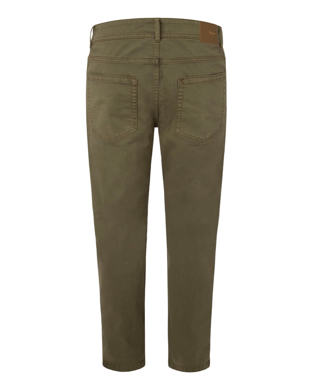Pepe Jeans Trousers Pepe Jeans Green Slim Fit Five Pocket Trousers