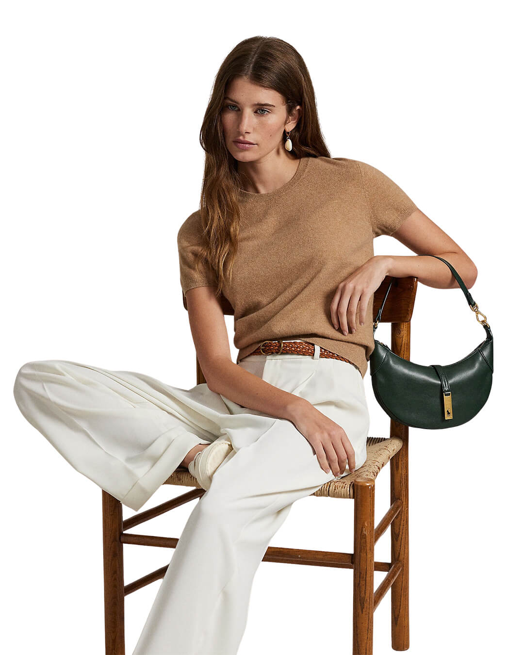 Polo Ralph Lauren Bags ONE POLO ID CALFSKIN MINI SHOULDER BAG GREEN