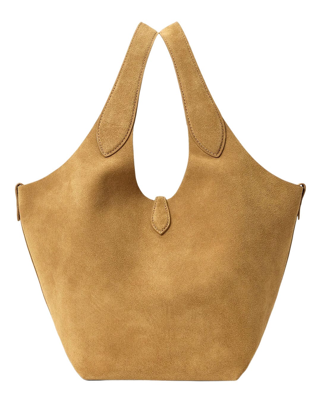 Polo Ralph Lauren Bags ONE POLO PLAY SUEDE MEDIUM TOTE BROWN