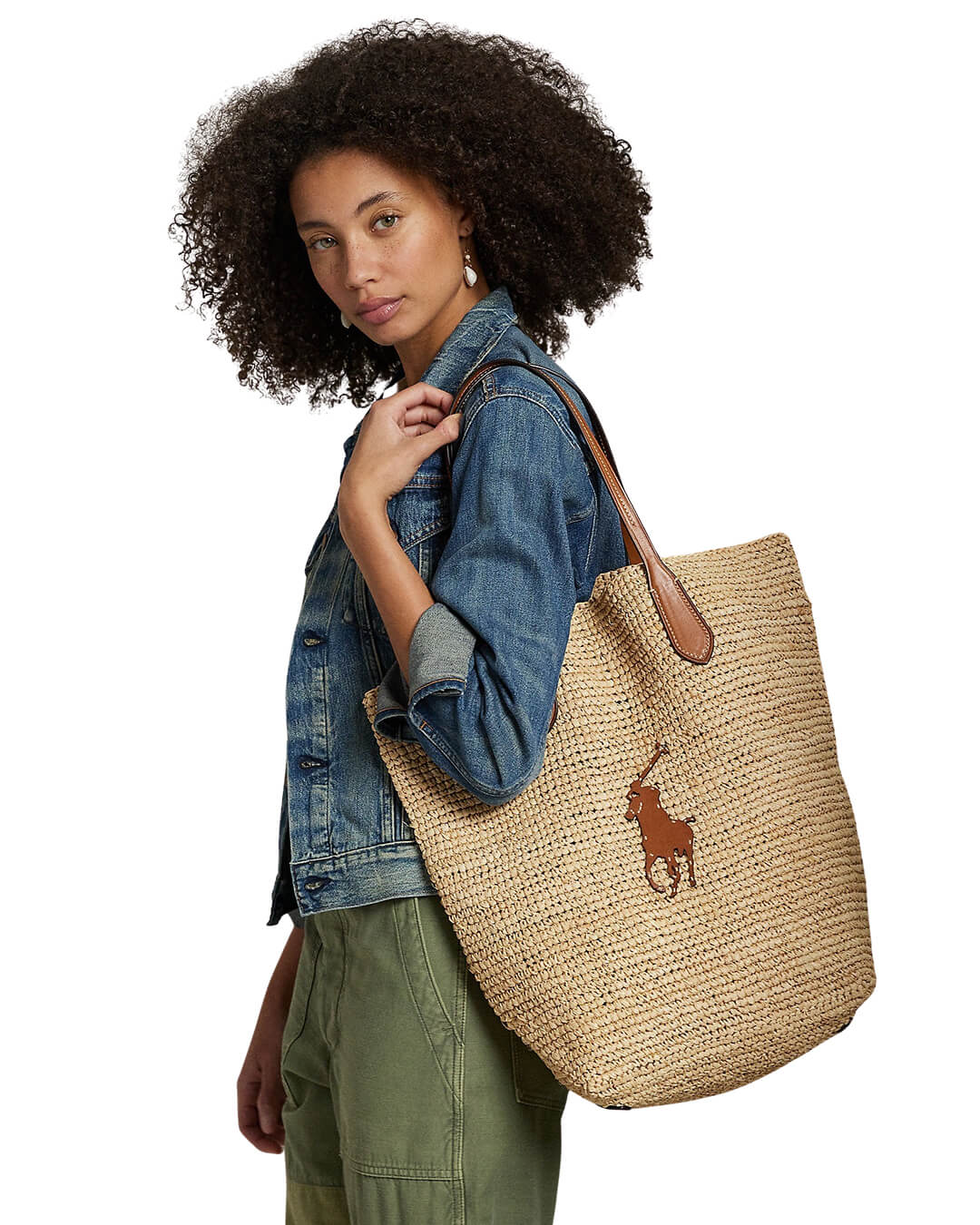 Polo Ralph Lauren Bags ONE Polo Ralph Lauren NS TOTE LARGE NATURAL