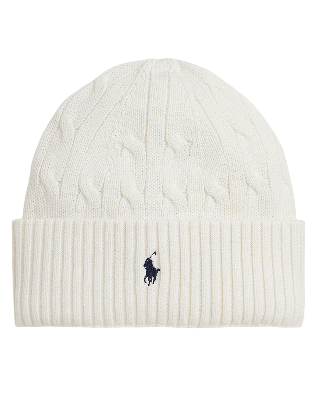 Polo Ralph Lauren Beanies Ralph Lauren Cream Ralph Lauren Cable-Knit Cotton Hat Cream