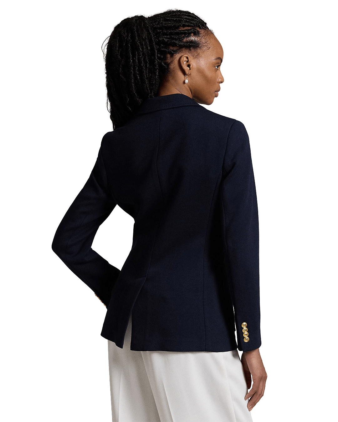 Polo Ralph Lauren Blazers Ralph Lauren Navy Ralph Lauren Single-Breasted Knit Blazer Navy