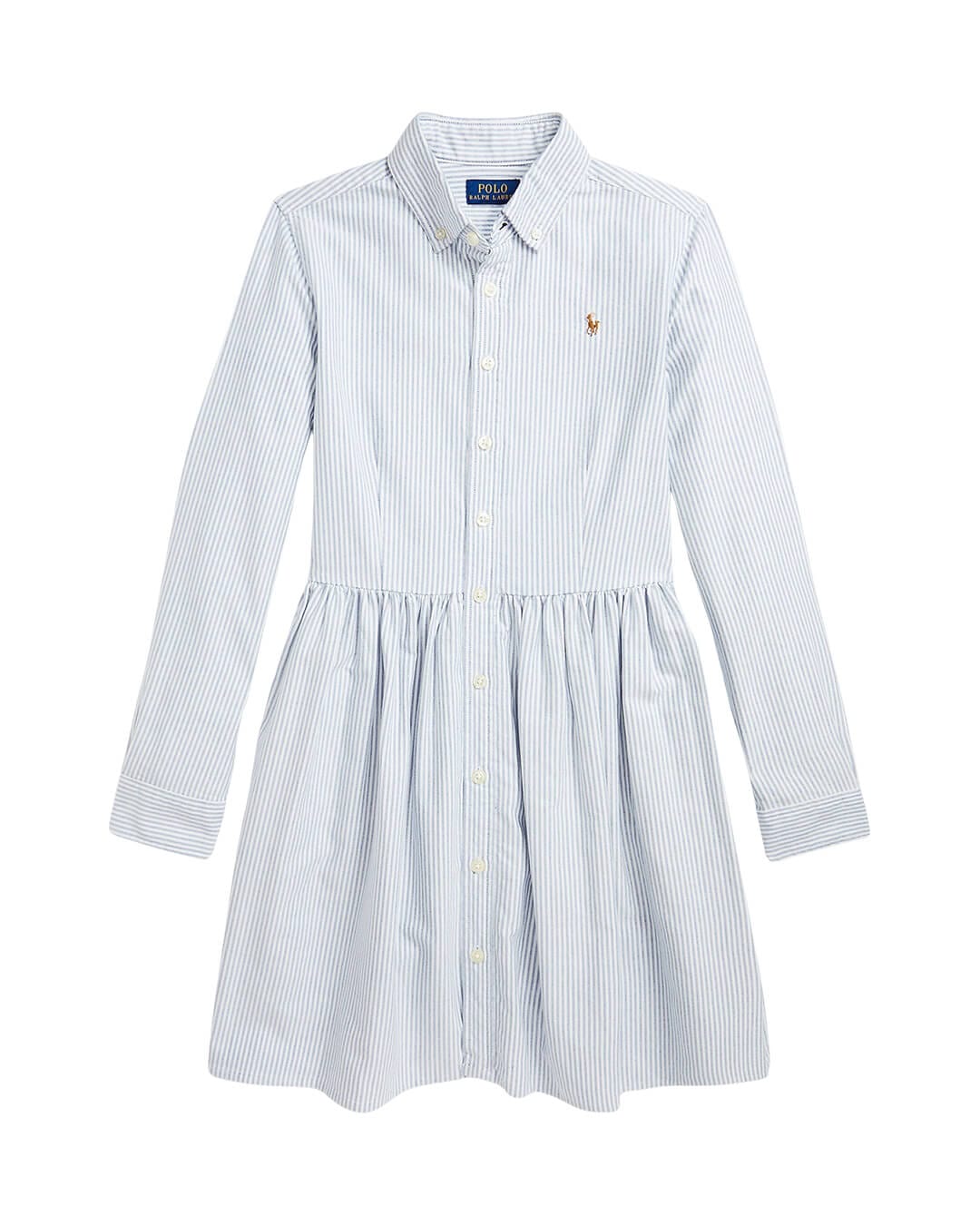Polo Ralph Lauren Dresses Girls Polo Ralph Lauren Blue Weylyn Striped Day Dress