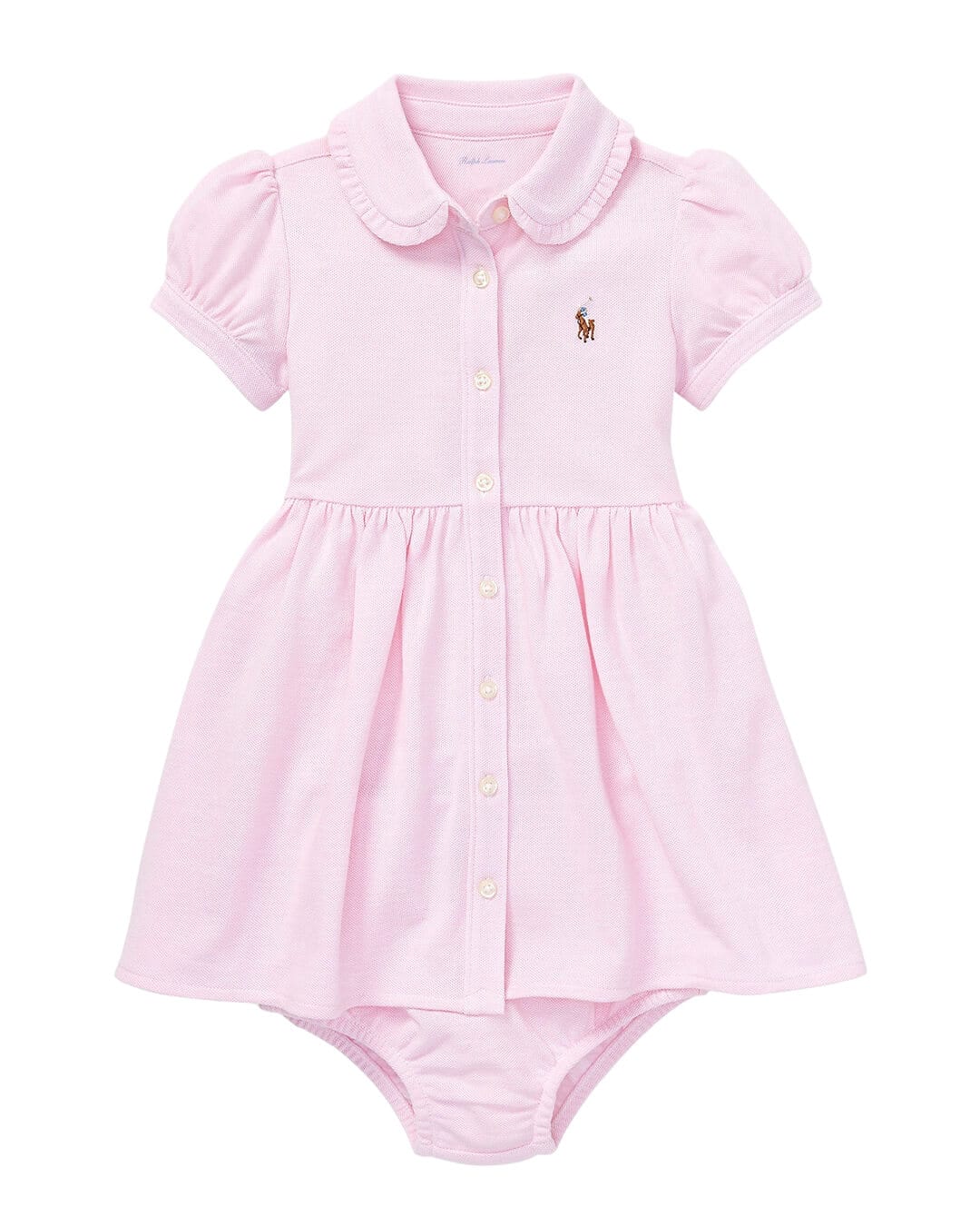 Polo Ralph Lauren Dresses Polo Ralph Lauren Knit Mesh Oxford Dress & Bloomer Pink Dress