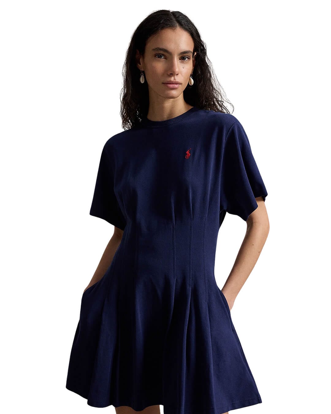 Polo Ralph Lauren Navy T-Shirt Short Dress - Bortex Fine Tailoring