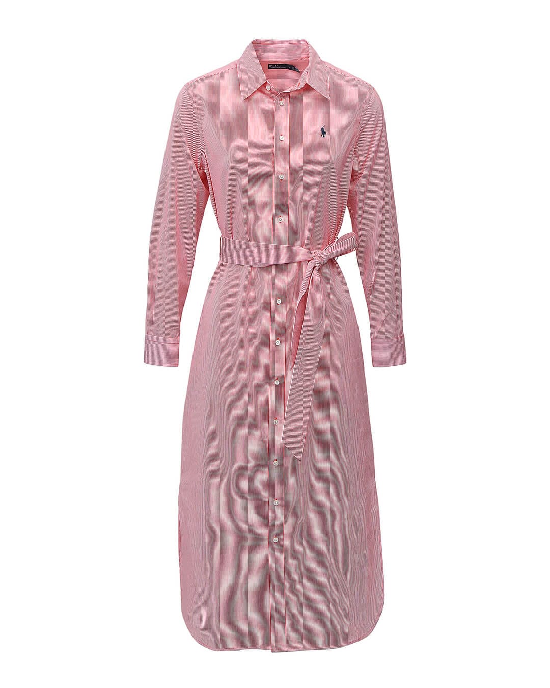 Polo Ralph Lauren Dresses Polo Ralph Lauren Red Belted Striped Cotton Dress