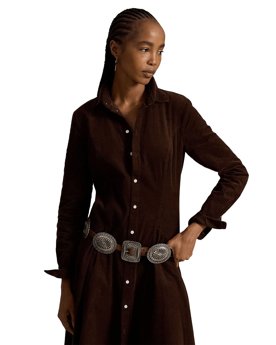 Polo Ralph Lauren Dresses Ralph Lauren Brown Ralph Lauren Corduroy A-Line Shirtdress Brown