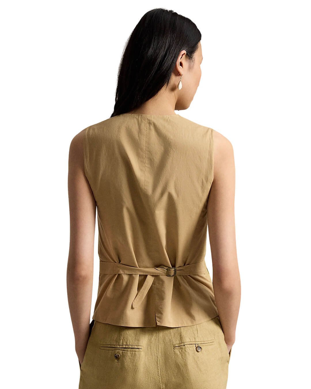 Polo Ralph Lauren Gilets Polo Ralph Lauren Beige  Woven Sport Linen  Gilet