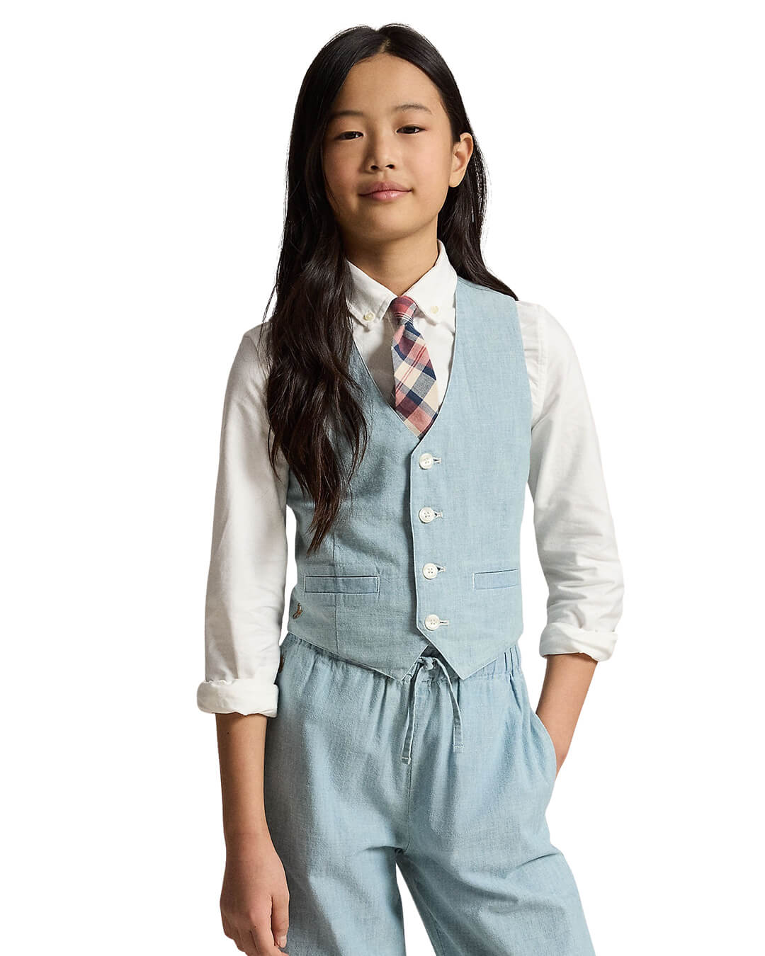 Polo Ralph Lauren Gilets Polo Ralph Lauren Blue Woven Gilet