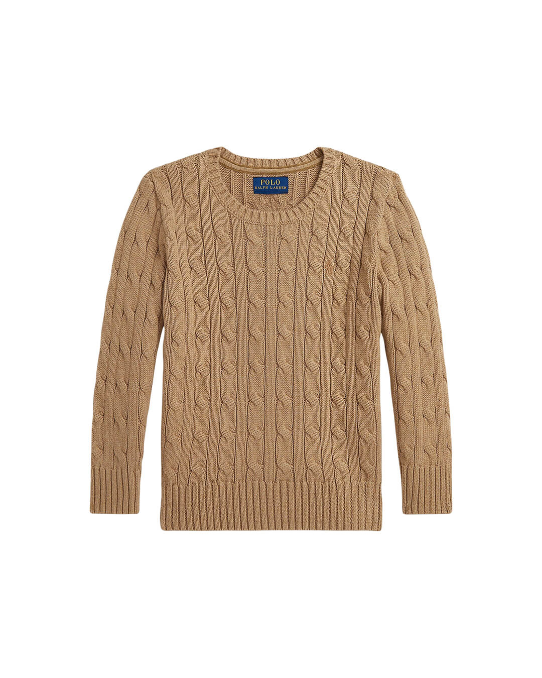 Polo Ralph Lauren Jumpers CABLE-KNIT COTTON SWEATER MEDIUM BEIGE