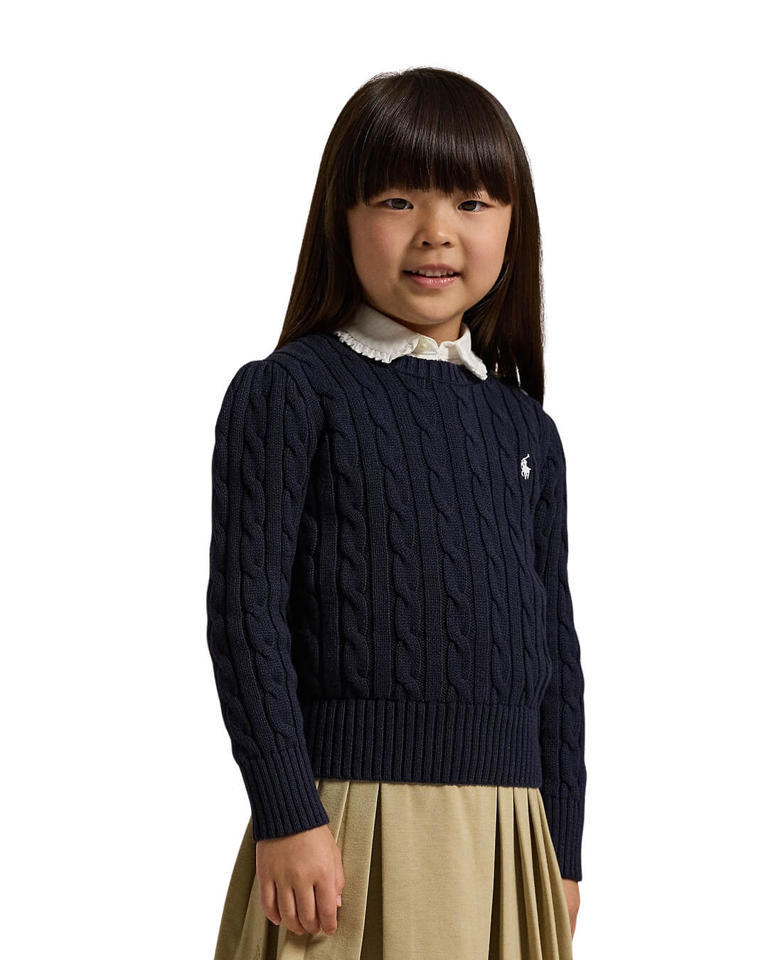 Polo Ralph Lauren Jumpers CABLE-KNIT COTTON SWEATER NAVY