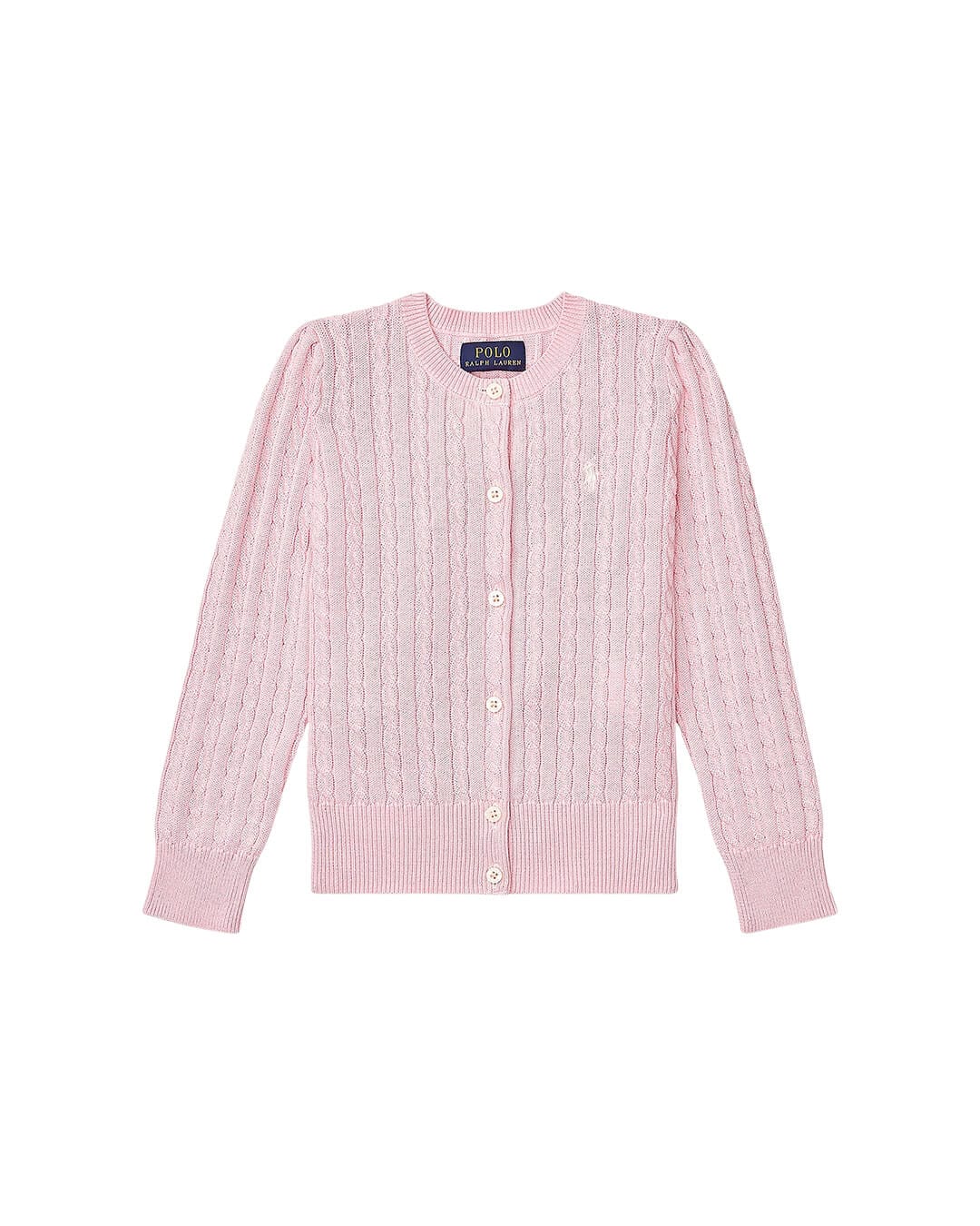 Polo Ralph Lauren Jumpers MINI-CABLE COTTON CARDIGAN PINK