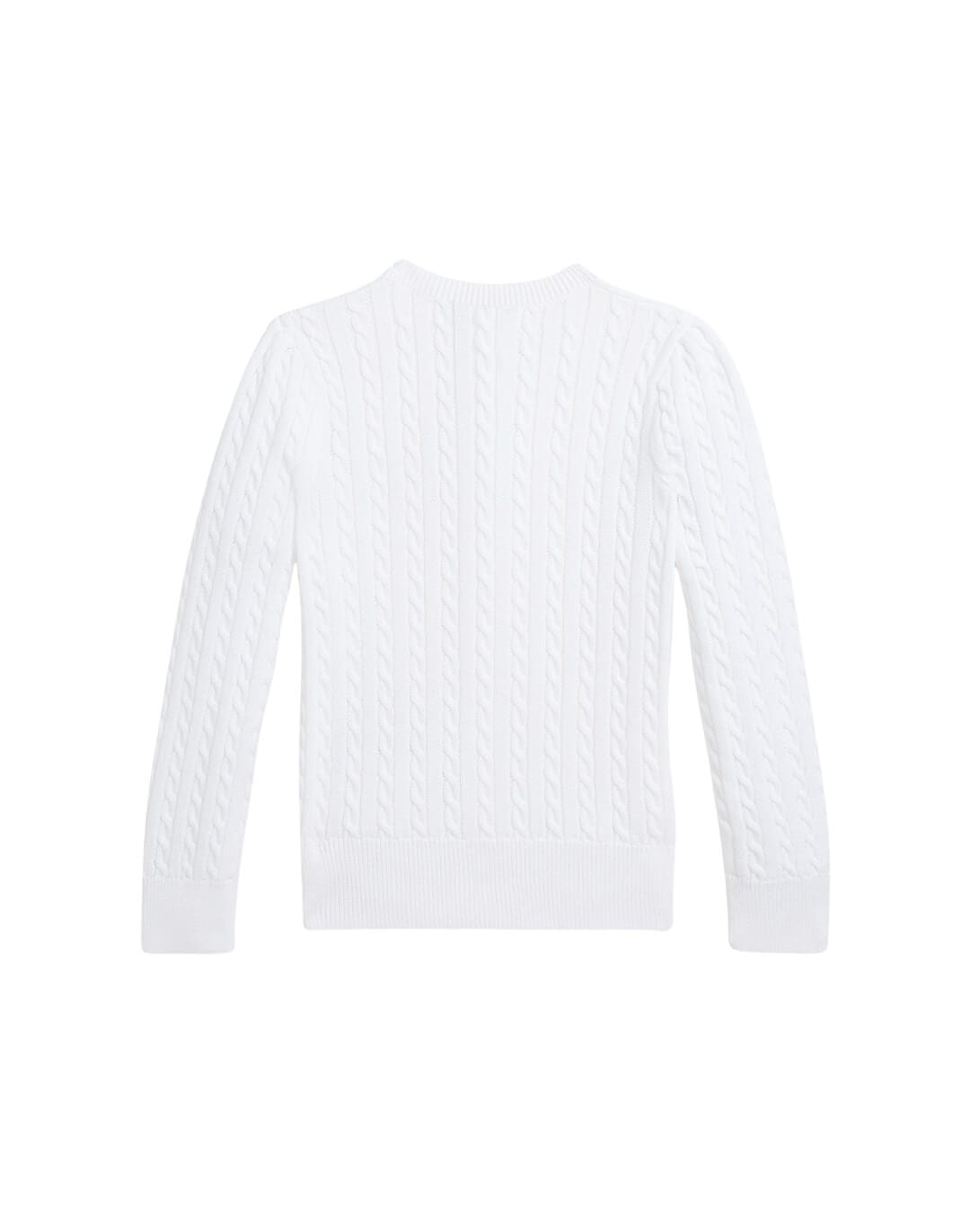 Polo Ralph Lauren Jumpers MINI-CABLE COTTON CARDIGAN WHITE