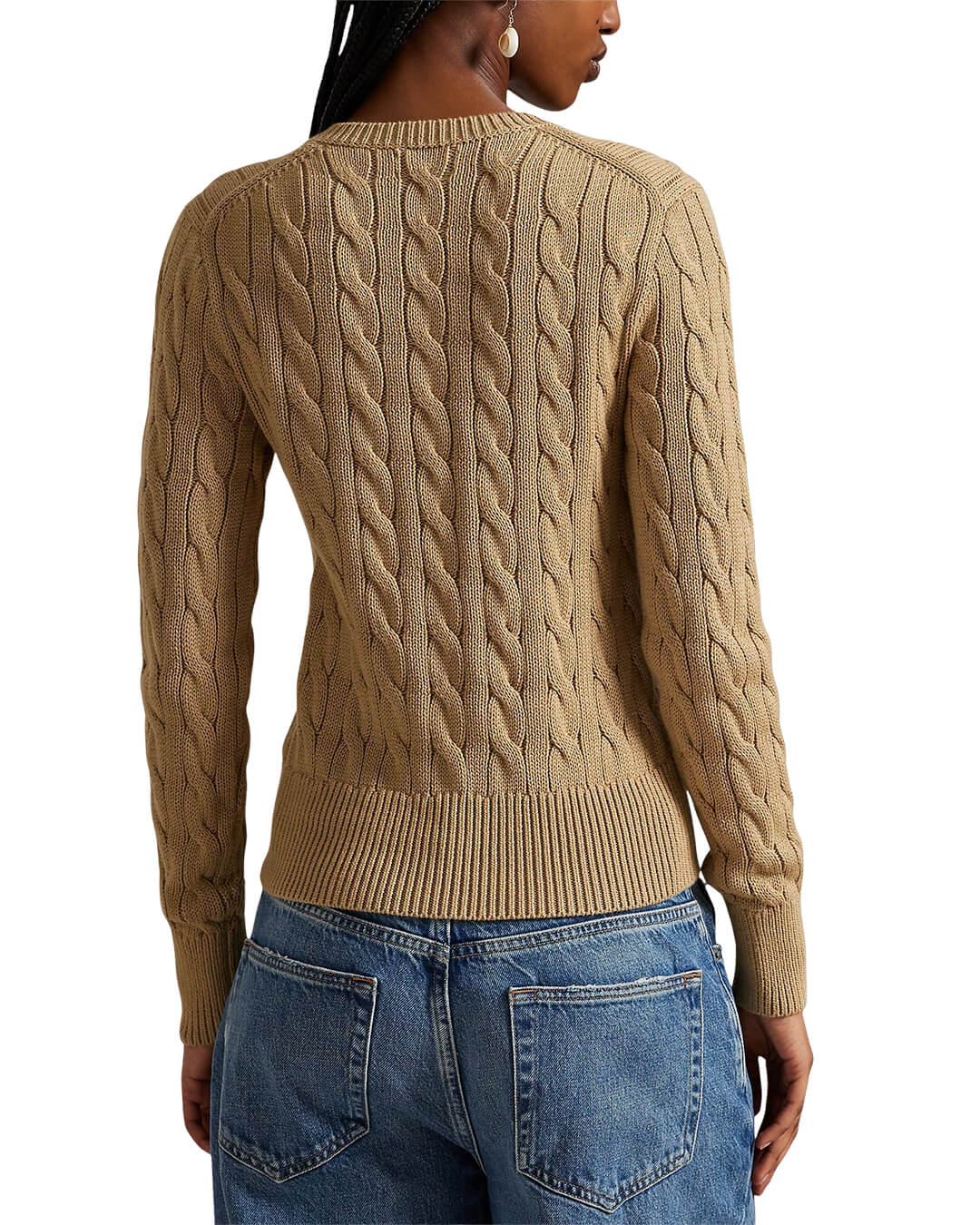 Polo Ralph Lauren Jumpers Polo Ralph Lauren Beige  Cable-Knit Cotton Cardigan